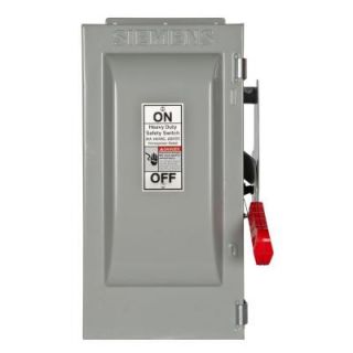 Siemens Heavy Duty 30 Amp 240 Volt 2 Pole type 12 Fusible Safety Switch HF221J