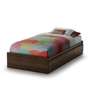 South Shore Furniture Popular Twin Mates Bed in Mocha 2779212
