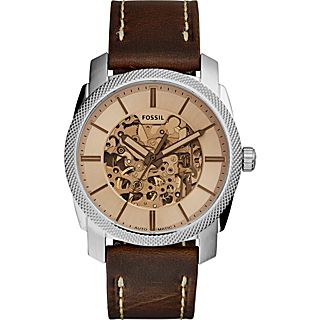 Fossil Machine Automatic Leather Watch