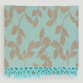 Aqua/Tan Tabitha Throw