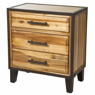 Christopher Knight Home Luna Acacia Wood 3 Drawer Cabinet