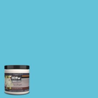 BEHR Premium Plus Ultra 8 oz. #P480 4 Rushing Stream Interior/Exterior Paint Sample UL20416