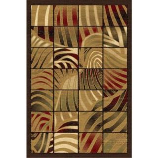 LA Rug Squares and Zebra Stripes multi colored Melange Collection 2 ft. x 4 ft. Accent Rug RUMELA0204 124/00