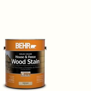 BEHR 1 gal. #SC 210 Ultra Pure White Solid Color House and Fence Wood Stain 01101