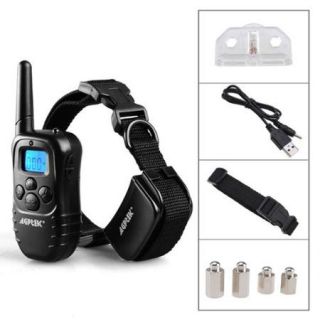 AGPtek 4 in 1 Pet Remote Electric Shock Vibrate Training Collar Trainer Dogs