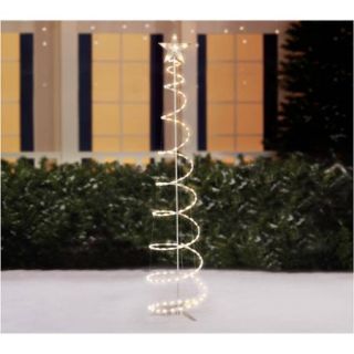 Holiday Time 6' Lighted Spiral Christmas Tree Sculpture, Clear