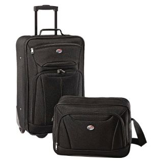 American Tourister Fieldbrook II 2 piece luggage set   Black
