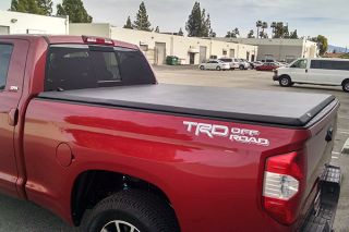 2014, 2015, 2016 Toyota Tundra Folding Tonneau Covers   TonnoPro 42 509   TonnoPro TonnoFold Tri Fold Tonneau Cover