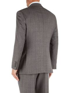 Aston & Gunn Check Notch Collar Classic Fit Suit Jacket Grey
