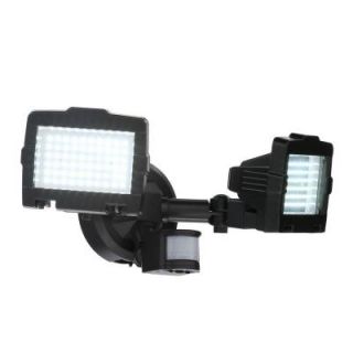 Nature Power Black Solar Motion Sensor 120 LED Outdoor Security Light 23401