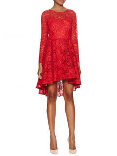 High Low Lace Cocktail Dress by ABS by Allen Schwartz