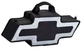 Go Boxes BT2000BS   Black With Silver Border Go Boxes Canvas Chevy Bag   Tote Bags