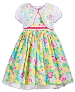 Nannette Little Girls Floral Dress & Shrug   Dresses   Kids & Baby