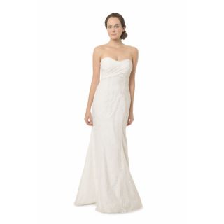Bari Jay Fashions White Strapless Silhouette Wedding Dress