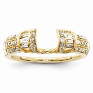 14k Yellow Gold Diamond Ring Wrap