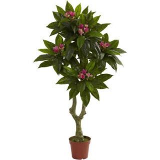 Nearly Natural 5' Plumeria Tree, UV Resistant, Indoor and Outdoor