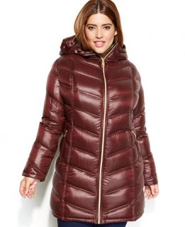 Calvin Klein Plus Size Quilted Down Packable Puffer Coat   Coats