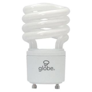Globe Electric 60W Equivalent Soft White (2700K) T2 GU24 Base Spiral CFL Light Bulb   White (8 Pack) 01142