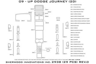 2010 Dodge Journey Wood Dash Kits   Sherwood Innovations 2938 R   Sherwood Innovations Dash Kits