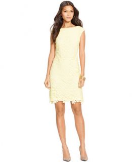Lauren Ralph Lauren Petite Lace Bateau Dress   Dresses   Women   