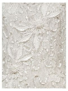 Chesca Plus Size Lace dress with cornelli trim Ivory
