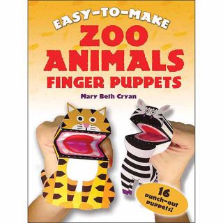 Dover Publications Easy To Make Zoo Animals Finger Puppets