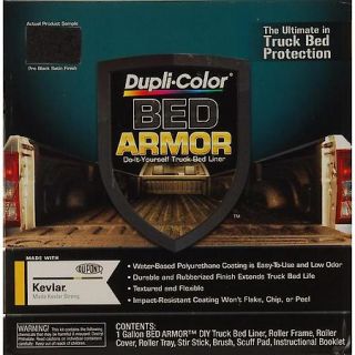 Duplicolor Bed Armor, DIY Truck Bed Liner, Black, 128 oz. Gallon Kit BAK2010