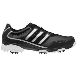 Adidas Mens Golflite Traxion Black/ Dark Metallic Silver Golf Shoes