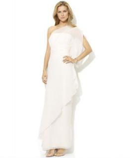 Lauren Ralph Lauren Dress, Sleeveless Side Draped Gown