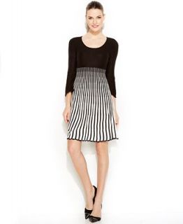 Calvin Klein Striped Ombre Sweater Dress   Dresses   Women