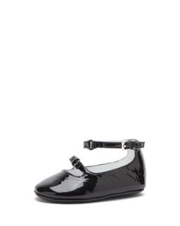 Gucci Baby Ballet Flat with Bow, Black