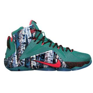 Nike LeBron 12   Mens   Basketball   Shoes   LeBron James   Laser Orange/Black/Green Glow