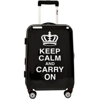 iFly Keep Calm and Carry On 20" Hard Sided Luggage