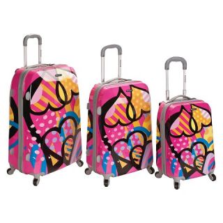 Rockland Vision 3 pc Polycarbonate/ ABS Spinner Luggage Set   LOVE