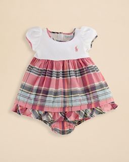 Ralph Lauren Childrenswear Infant Girls' Madras Dress   Sizes 3 9 Months