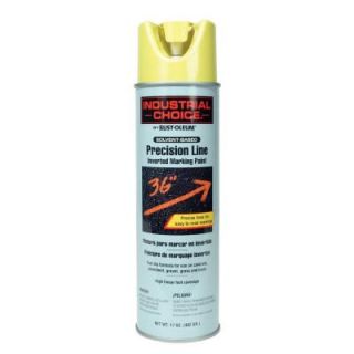Rust Oleum Industrial Choice 17 oz. High Visibility Yellow Inverted Marking Spray Paint (12 Pack) 203025
