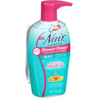 Nair Shower Power Moroccan Argan Oil Max Hair Remover Cream, 13 oz