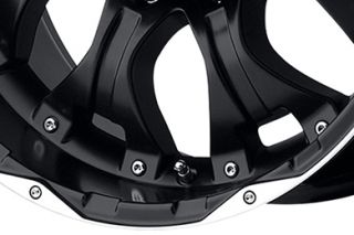 Moto Metal MO95989088712   8 x 180mm Bolt Pattern Black 18" x 9" MO959 Matte Black Machined Wheels   Alloy Wheels & Rims