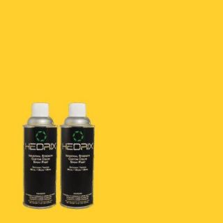 Hedrix 11 oz. Match of 1B4 6 Imperial Yellow Gloss Custom Spray Paint (2 Pack) G02 1B4 6