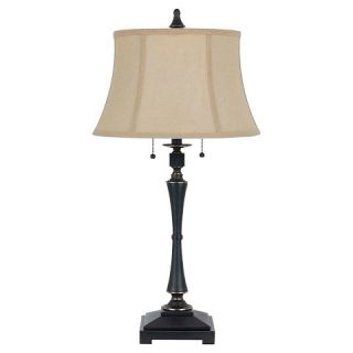 Cal Lighting Madison Dark Bronze finish Metal twin pull Table Lamp