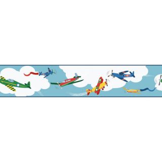 York Wallcoverings Waverly Kids Cover 15 x 9 Cloud Border Wallpaper