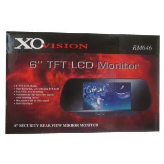 XO Vision RM646 6 inch HD TFT LCD Rearview Mirror Monitor  