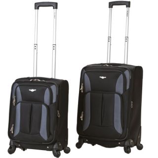 Rockland Luggage Quad 2 Piece Spinner Carry On Luggage Set