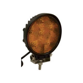 TruckStar 12-24 Volt LED Utility Light — Amber, Round, 4in., 1350 Lumens, Model# 1492116  LED Automotive Work Lights