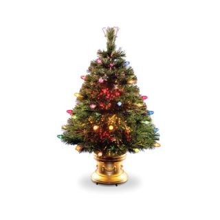 National Tree Co. Fiber Optic Ice 3 Green Artificial Christmas Tree