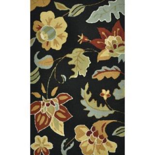 Loloi Rugs Summerton Life Style Collection Black/Multi 2 ft. 3 in. x 3 ft. 9 in. Accent Rug SUMRSSC21BLML2339