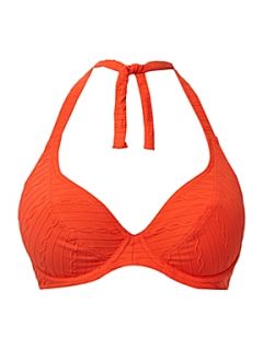 Freya Showboat underwire bandeau halter bikini top Orange