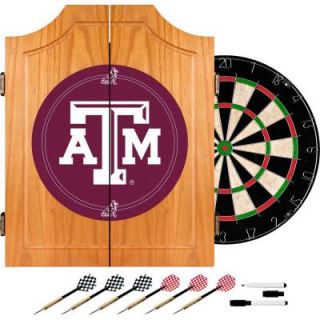 Trademark Texas A&M University Wood Finish Dart Cabinet Set LRG7000 TAMU