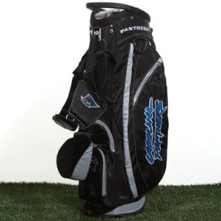 Carolina Panthers Black White Fairway Stand Golf Bag