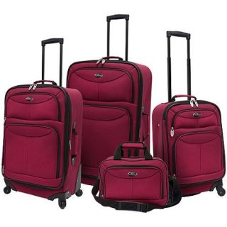 U.S. Traveler Fashion 4 Piece Luggage Set